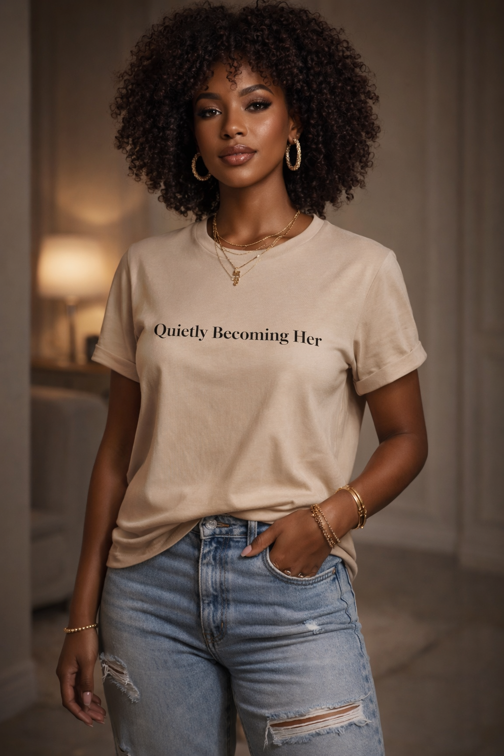 Quietly Becoming Her Tee